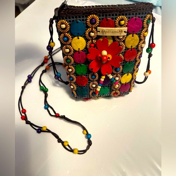 Handmade Beaded Crossbow Purse - Picture 1 of 9